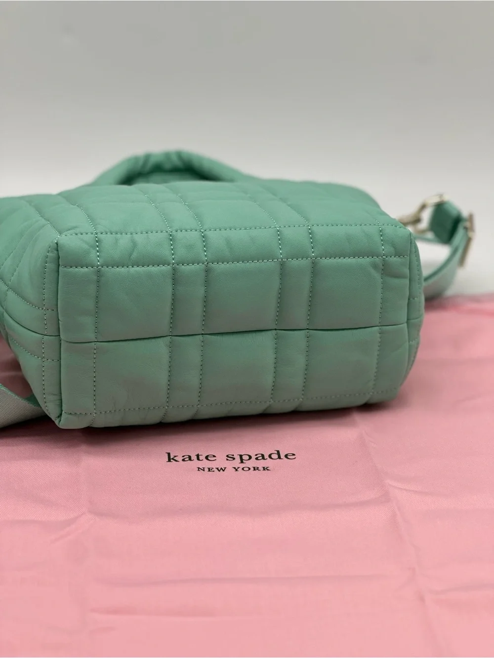 kate spade Quilted Mint Green Top-Handle Crossbody Bag